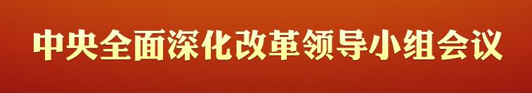 中央全面深化改革领导小组会议